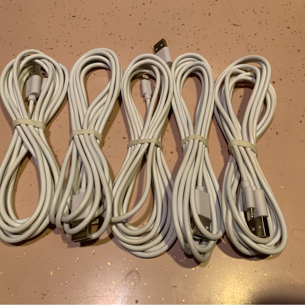 Set of 5 IPhone USB Cables